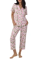 BedHead Pajamas Print Stretch Organic Cotton Jersey Crop at Nordstrom,