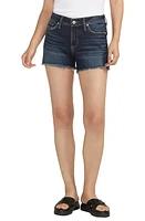 Silver Jeans Co. Suki Luxe Stretch Curvy Fit Cutoff Denim Shorts Indigo at Nordstrom,