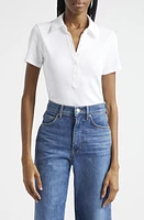 Veronica Beard Kearney Stretch Cotton Polo at Nordstrom,