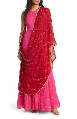 Sani Nila Anarkali with Dupatta Pink at Nordstrom,