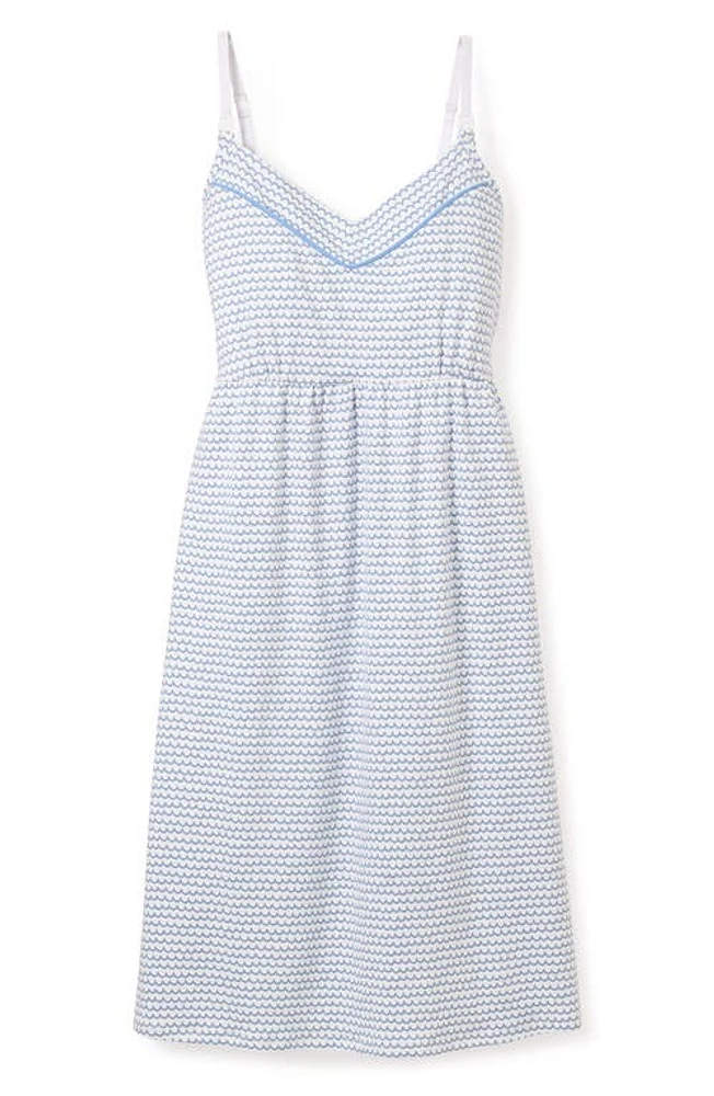 Petite Plume Luxe Pima Cotton Jersey Maternity/Nursing Nightgown La Mer at Nordstrom,