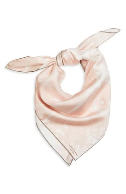 Lafayette 148 New York Shadow Print Square Silk Twill Scarf in Bluff Pink Multi at Nordstrom