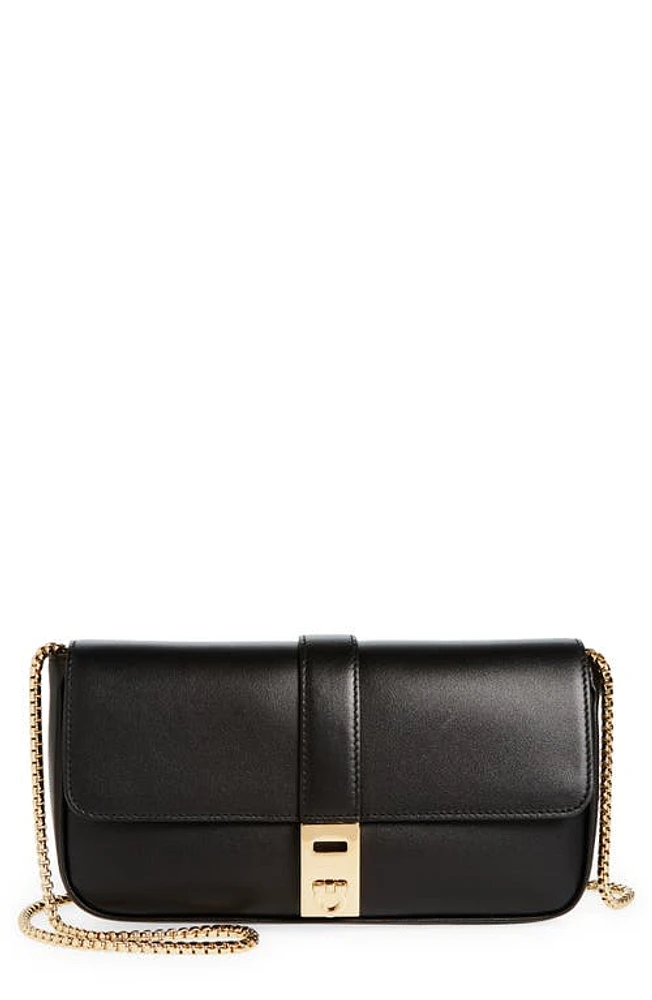 FERRAGAMO Archive Gancini Flap Crossbody Bag in Nero at Nordstrom