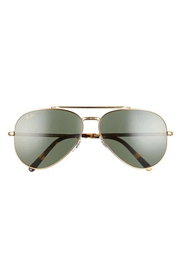 Ray-Ban New Aviator 62mm Oversize Pilot Sunglasses in Legend Gold /Green at Nordstrom