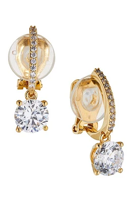 Nadri Modern Love Clip-On Earrings in Gold at Nordstrom