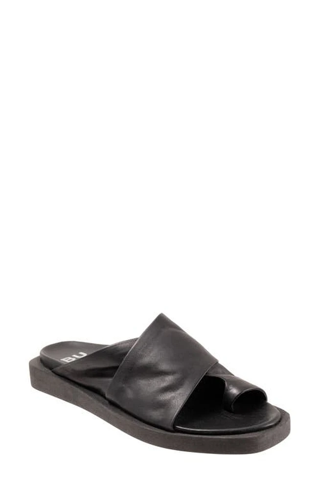 Bueno Jerika Toe Ring Sandal Black at Nordstrom,