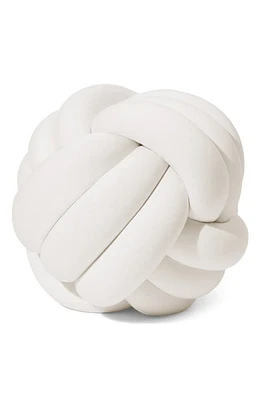 Bearaby Hugget Knot Organic Cotton Accent Pillow in Cloud White at Nordstrom, Size Medium