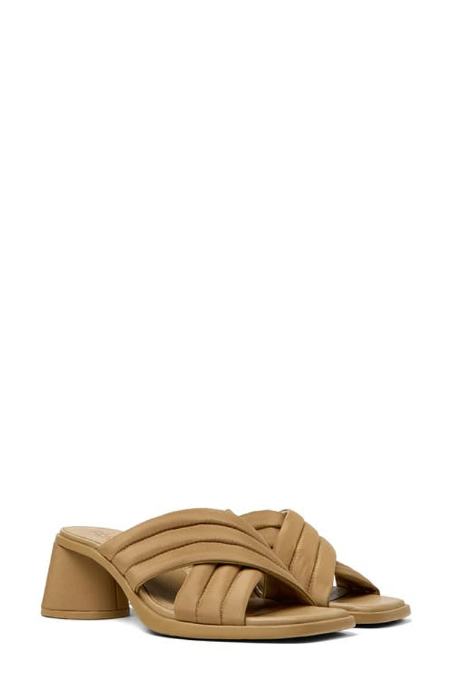 Camper Kiara Slide Sandal Medium Brown at Nordstrom,