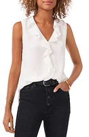 Vince Camuto Ruffle Neck Sleeveless Georgette Blouse at Nordstrom,