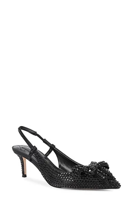 Kurt Geiger London Belgravia Bow Pointed Toe Slingback Pump Black at Nordstrom,