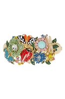 Kurt Geiger London x Floral Couture Bangle in Gold Multi at Nordstrom