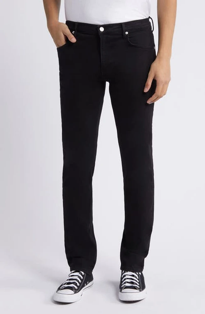 FRAME Jetset Modern Straight Leg Jeans Black at Nordstrom,