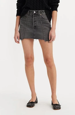 levi's Recrafted Icon Raw Hem Denim Miniskirt Fifth Dimension Skirt at Nordstrom,