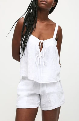 Electric & Rose Rita Tie Front Cotton Camisole at Nordstrom,