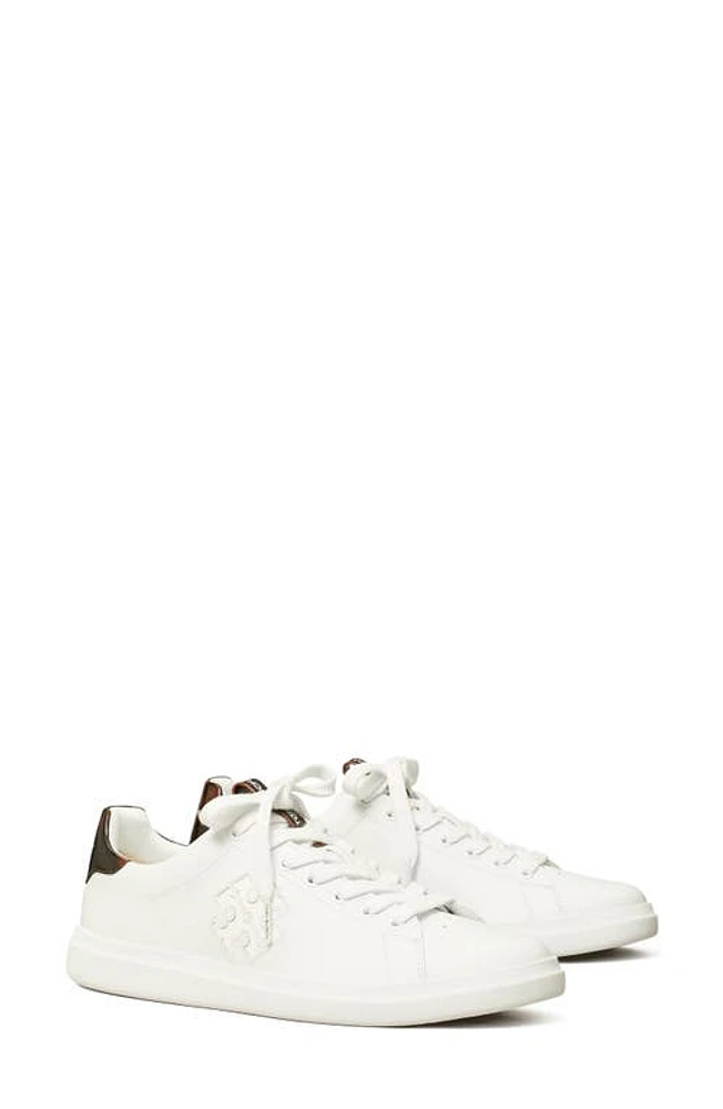 Tory Burch Double T Howell Court Sneaker Titanium White /Creta at Nordstrom,