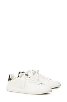 Tory Burch Double T Howell Court Sneaker Titanium White /Creta at Nordstrom,