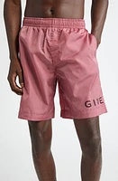 Givenchy Long Nylon Swim Trunks Old Pink at Nordstrom,