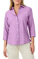 Foxcroft Paityn Non-Iron Cotton Shirt at Nordstrom,