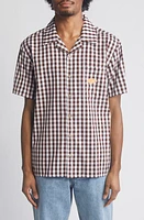 CARROTS BY ANWAR Badge Gingham Camp Shirt at Nordstrom,