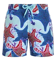 Vilebrequin Kids' Glowed Stars Swim Trunks in Thalassa at Nordstrom