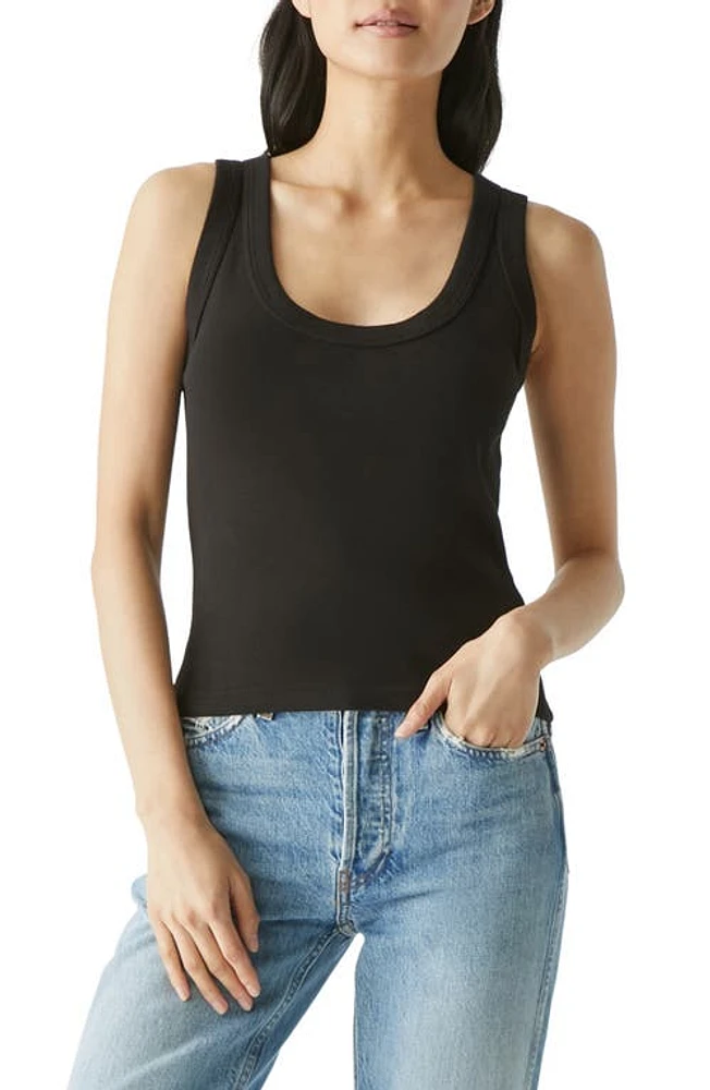 Michael Stars Cotton Tank in Black at Nordstrom