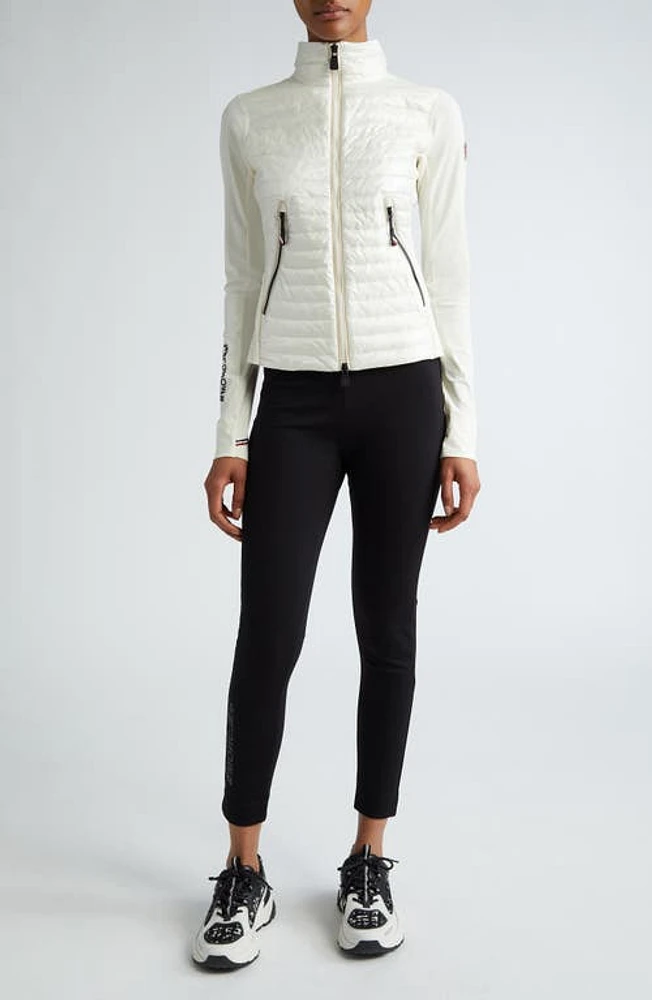 Moncler Grenoble Quilted Down Cardigan White at Nordstrom,