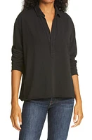 Frank & Eileen Patrick Popover Henley in Black at Nordstrom, Size Medium