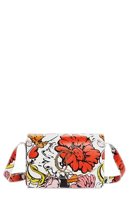 Christian Louboutin x Shun Sudo Small Loubi54 Button Flower Leather Crossbody Bag in Multi/Gold at Nordstrom