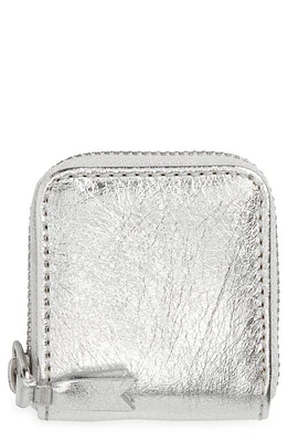 Comme des Garçons Wallets Leather Wallet in Silver at Nordstrom