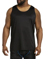 Harbor Bay by DXL Moisture-Wicking Stretch Tank T-Shirt in Black at Nordstrom, Size 6Xlt