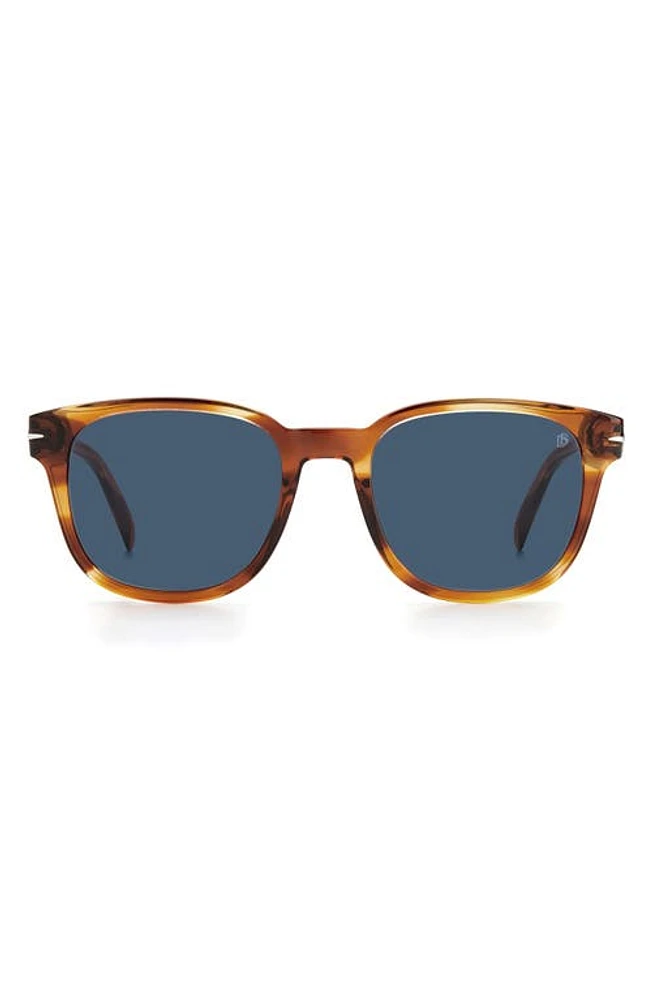 David Beckham Eyewear 52mm Sunglasses in Brown Horn at Nordstrom