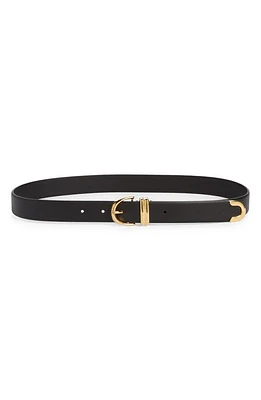 Khaite Bambi Skinny Leather Belt in Black at Nordstrom, Size 75