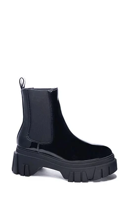 Chinese Laundry Jenny Platform Chelsea Boot in Black Soft Patent at Nordstrom, Size 8.5