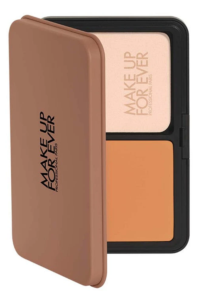 Make Up For Ever HD Skin Matte Velvet 24 Hour Blurring & Undetectable Powder Foundation in 4Y60 Warm Almond at Nordstrom