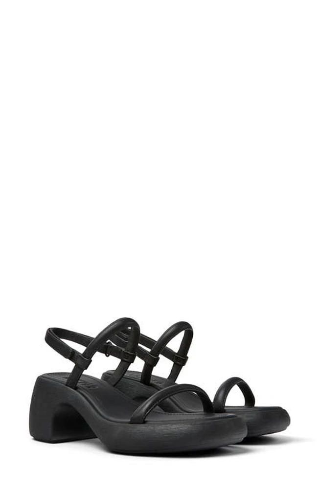 Camper Thelma Platform Slingback Sandal Black at Nordstrom,