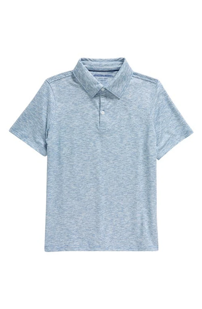 Johnston & Murphy Kids' Micro Stripe Polo at