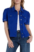 Wash Lab Denim Puff Sleeve Jacket at Nordstrom,