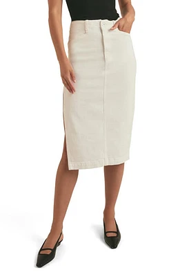 Favorite Daughter The Mischa High Waist Split Hem Denim Skirt Leche at Nordstrom,