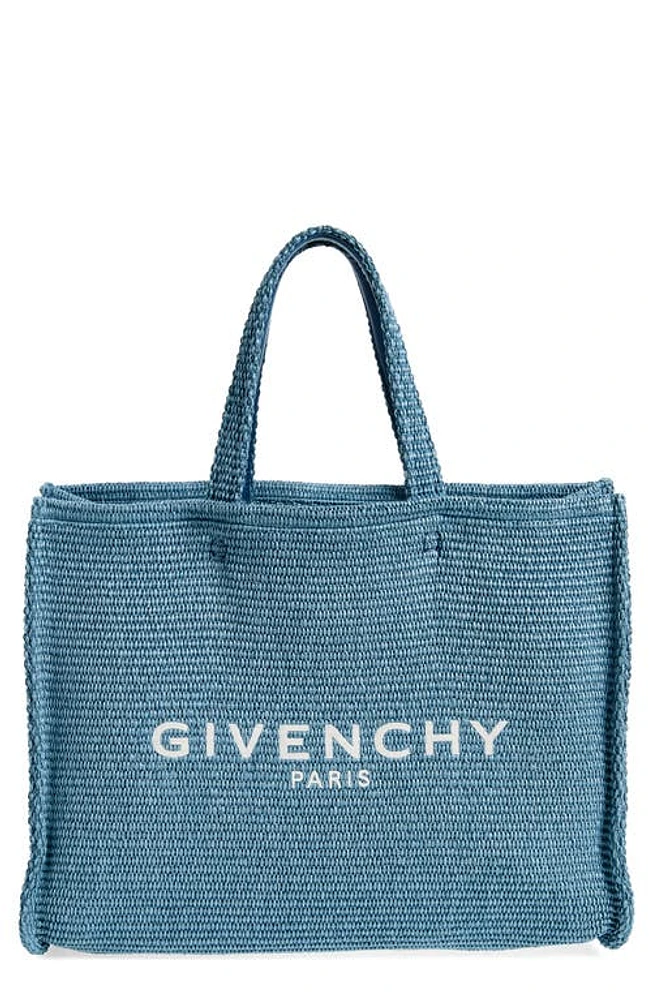 Givenchy Soft Raffia G-Tote in Denim Blue at Nordstrom