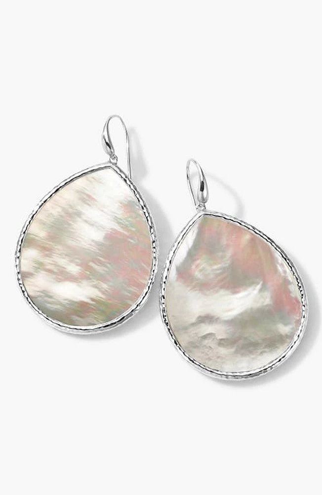 Ippolita 'Polished Rock Candy' Large Teardrop Earrings in Silver/Mother Of Pearl at Nordstrom