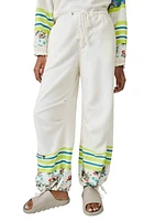 FP Movement by Free People Sway Floral Print Pants in Ivory Combo at Nordstrom, Size Large