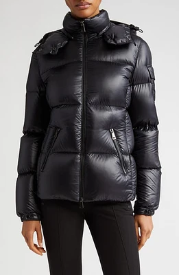 Moncler Fourmine Nylon Down Jacket Black at Nordstrom,