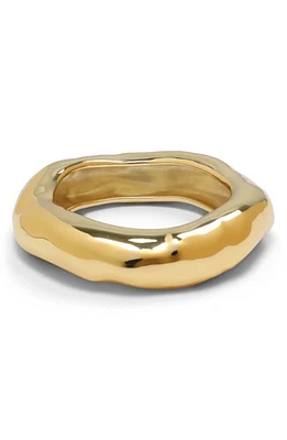 Alexis Bittar Wide Molten Bangle Bracelet in Gold at Nordstrom