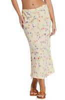 'Billabong Summer Side Collection Kismet Floral Midi Skirt Yellow at Nordstrom,