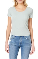 C & California Robin Seamless Chevron Rib Tee at Nordstrom,