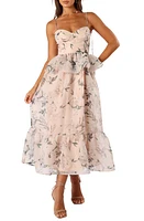 Petal & Pup Kennie Floral Print Midi Dress Pink at Nordstrom,