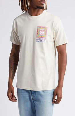 Obey Throwback Graphic T-Shirt Cream at Nordstrom,