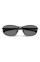 Carrera Eyewear x Ducati 64mm Polarized Rectangular Sunglasses in Matte Black /Grey at Nordstrom