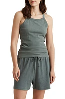 Papinelle Milla Rib Shelf Bra Racerback Tank Ivy at Nordstrom,