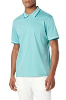 Bugatchi Tipped Short Sleeve Cotton Polo at Nordstrom,